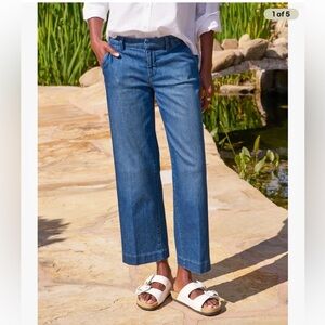 Frank & Eileen Westport The Italian Wide-Leg Chino Jeans Denim Pants Size 0